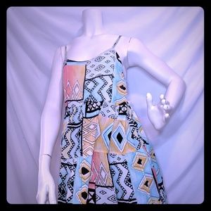 Billabong |  sun dress | tribal | rayon | S / P